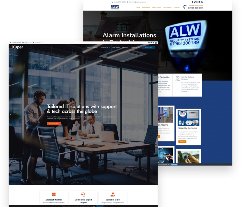 it and alarms web design example IT and Alarms Web Design Example